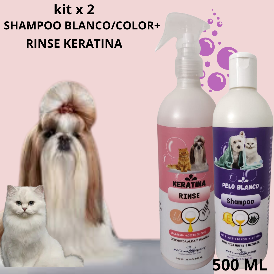 Shampoo Blanco/Color - Rinse Keratina 500